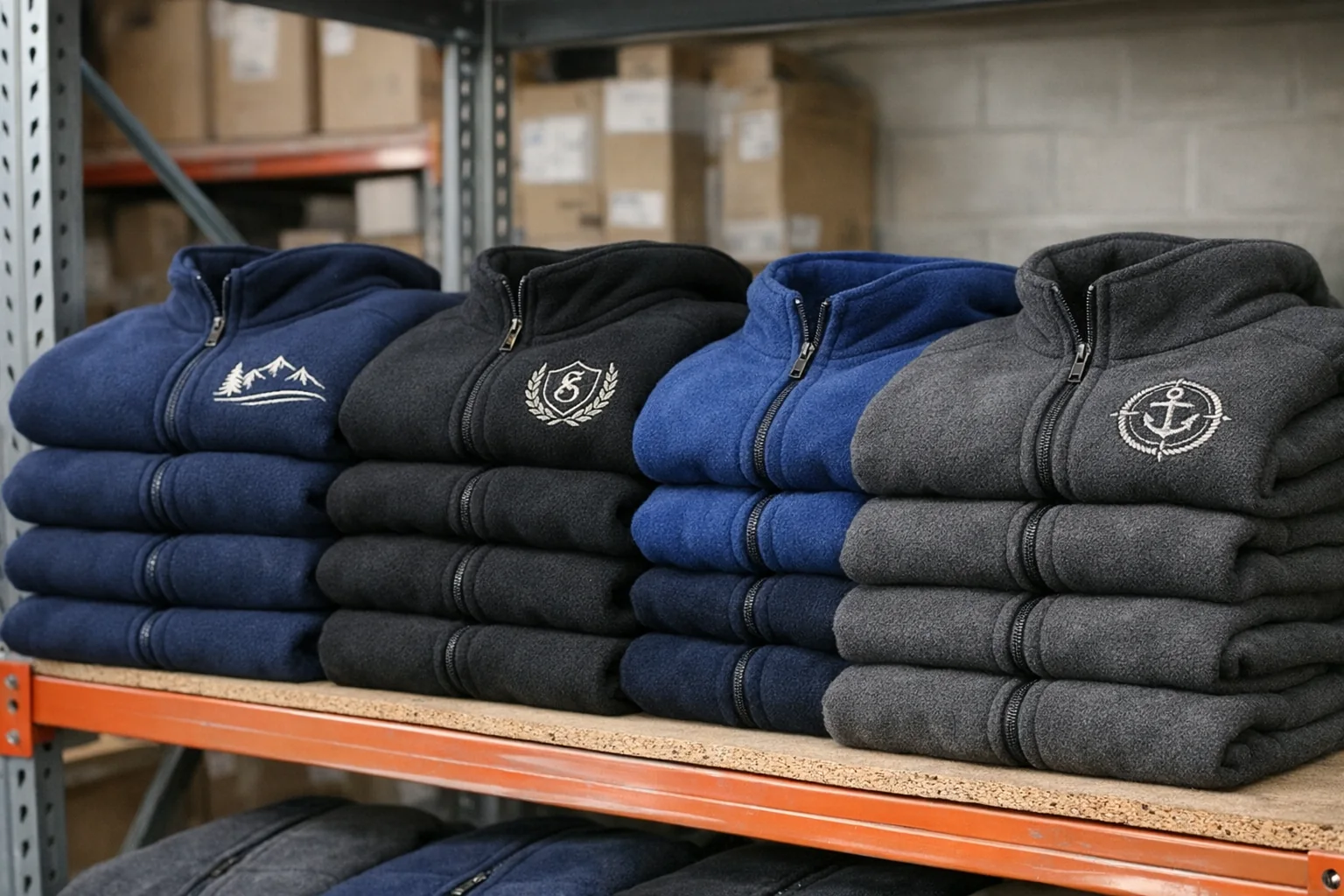 Polary firmowe z haftem komputerowym